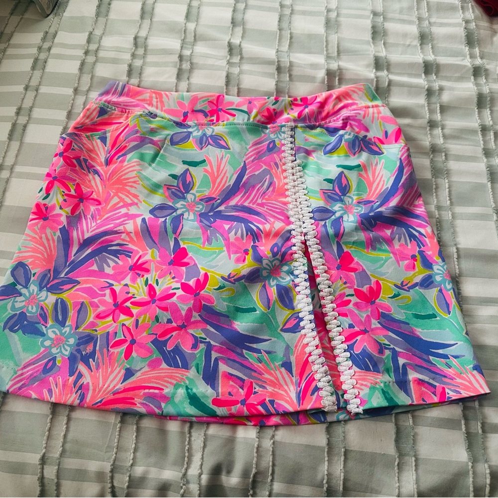 Lilly Pulitzer Floral Skort, Size 10